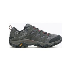 Buty turystyczne męskie Merrell Moab 3 Gtx. Szare buty trekkingowe Merrell, bez wzorów, z materiału, bez zapięcia. W wyprzedaży za 637.10 zł.