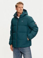Tommy Jeans Kurtka puchowa Essential DM0DM19786 Niebieski Regular Fit. Niebieskie kurtki Tommy Jeans, m, bez wzorów, z jeansu, bez kaptura. Za 879.99 zł.