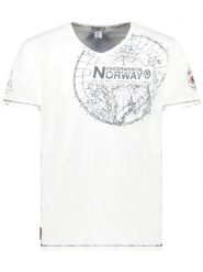 Geographical Norway Koszulka "Jimperable" w kolorze białym rozmiar: L. Białe bezrękawniki Geographical Norway, l, bez wzorów, z bawełny, bez kołnierzyka, bez ramiączek. Za 61.46 zł.