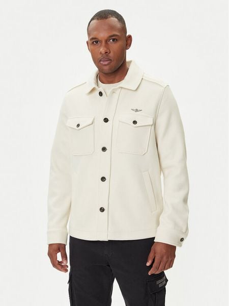 Aeronautica Militare Kurtka przejściowa 252AC0035UL00902 Écru Regular Fit. Kurtki Aeronautica Militare, m, bez wzorów, z syntetyku, bez kaptura. Za 1,039.00 zł.