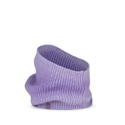 Ciepły, wełniany szalik Buff Datma. Fioletowe szaliki Buff, bez wzorów, z dzianiny. Za 159.99 zł.