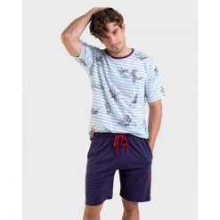 Piżama męska rozm. L Massana P221329. Czerwone piżamy Massana Homewear, l, bez wzorów, z bawełny, bez ramiączek. W wyprzedaży za 225.00 zł.
