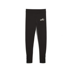 Młodzieżowe legginsy Flaming Love PUMA Black. Czarna legginsy długie sportowe Puma, m, bez wzorów, na jogę i pilates. Za 109.00 zł.