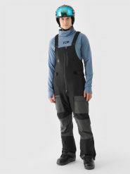 4F Spodnie snowboardowe z szelkami membrana 10000 męskie - czarne XXL. Czarne spodnie narciarskie i snowboardowe 4F, m, bez wzorów, z dzianiny, narciarskie. W wyprzedaży za 349.99 zł.