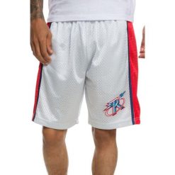 Szorty Houston Rockets Platinum Swingman. Szare szorty Mitchell & Ness, bez wzorów, sportowe. Za 377.50 zł.