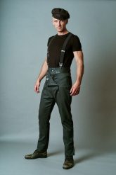 Spodnie Oficery Męskie Butelkowozielone. Białe spodnie materiałowe Hultaj Polski, na co dzień, l, bez wzorów, z bawełny, militarne, długie. Za 479.00 zł.