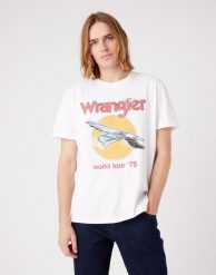 WRANGLER EAGLE TEE MĘSKI T-SHIRT KOSZULKA W70REE989 112321258. T-shirty Wrangler, m, bez wzorów, bez kołnierzyka, bez ramiączek. Za 69.99 zł.