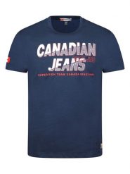 Canadian Peak Koszulka "Jaspereak" w kolorze granatowym rozmiar: L. Niebieskie bezrękawniki Canadian Peak, l, bez wzorów, z bawełny, bez kołnierzyka, bez ramiączek. Za 79.21 zł.