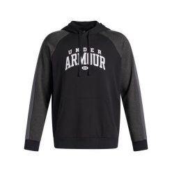 Bluza z kapturem Under Armour Rival Colorblock. Czarne bluzy z kapturem Under Armour, bez wzorów, z kapturem. Za 294.50 zł.