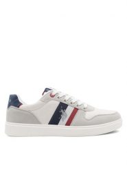 U.S. Polo Assn. Sneakersy ROKKO003M/CUY1 Biały. Białe buty sportowe casual U.S. Polo Assn., bez wzorów, z materiału, bez zapięcia. Za 219.99 zł.