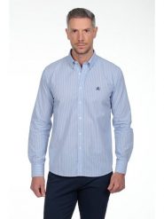 The Time of Bocha Koszula - Regular fit - w kolorze błękitnym rozmiar: 3XL. Niebieskie koszule The Time of Bocha, xl, bez wzorów, z bawełny, bez kołnierzyka, bez ramiączek. Za 130.99 zł.