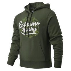 Bluza męska z kapturem EXTREME HOBBY BADGE. Czarne bluzy EXTREME HOBBY, m, bez wzorów, z bawełny, z kapturem. Za 239.00 zł.