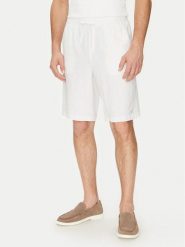 Guess Szorty materiałowe F5GD00 WH4J0 Biały Regular Fit. Białe szorty Guess, m, z aplikacjami, z bawełny. Za 239.99 zł.