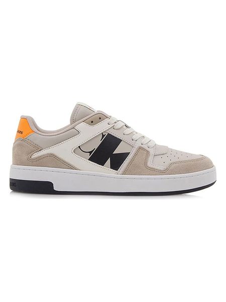 CALVIN KLEIN JEANS Skórzane sneakersy w kolorze beżowo-biało-czarnym rozmiar: 40. Białe buty sportowe casual Calvin Klein Jeans, bez wzorów, z jeansu, bez zapięcia. Za 228.92 zł.