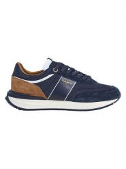 Pepe Jeans FOOTWEAR Skórzane sneakersy w kolorze granatowym rozmiar: 42. Niebieskie buty sportowe casual Pepe Jeans FOOTWEAR, bez wzorów, z jeansu, bez zapięcia. Za 172.89 zł.