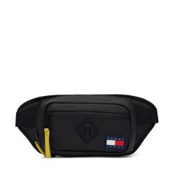 Nerka Tommy Jeans. Czarne saszetki i nerki Tommy Jeans, bez wzorów, z jeansu. Za 289.99 zł.