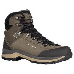 Buty trekkingowe męskie Lowa Ranger Gtx. Brązowe buty trekkingowe Lowa, bez wzorów, z materiału, za kostkę, bez zapięcia. Za 1,227.00 zł.