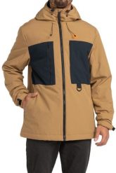 Kurtka zimowa męska Billabong Canyon techniczna. Brązowe kurtki Billabong, na zimę, l, bez wzorów, z materiału, bez kaptura. Za 359.49 zł.