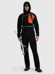 Kurtka softshell wiatroodporna męska 4F 4FRAW25TTJAM1053. Czarne kurtki 4F, m, bez wzorów, z materiału, bez kaptura. Za 275.99 zł.