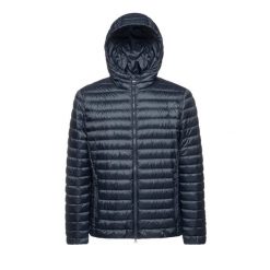 Kurtka z kapturem Geox Warrens. Niebieskie kurtki Geox, m, bez wzorów, z puchu, z kapturem. Za 487.99 zł.