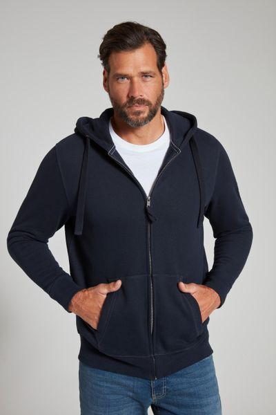 Męska Rozpinana bluza z kapturem dzianina dresowa do 8XL. Szare bluzy z kapturem JAY-PI, l, bez wzorów, z bawełny, z kapturem. Za 349.99 zł.