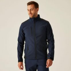 Softshell roboczy męski Sandstorm. Czerwone kurtki softshell Regatta, m, bez wzorów, z softshellu, bez kaptura. Za 299.99 zł.