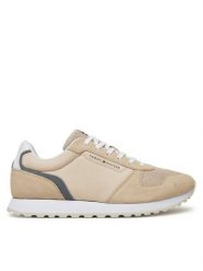 Tommy Hilfiger Sneakersy New Eva Runner Summer Nylon Pop FM0FM05427 Beżowy. Brązowe buty sportowe casual Tommy Hilfiger, bez wzorów, z nylonu, bez zapięcia. Za 349.99 zł.
