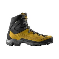 Buty trekkingowe La Sportiva Aequilibrium Trek Gore-Tex. Żółte buty turystyczne La Sportiva, bez wzorów, z gore-texu, bez zapięcia, trekkingowe, gore-tex. Za 1,362.30 zł.