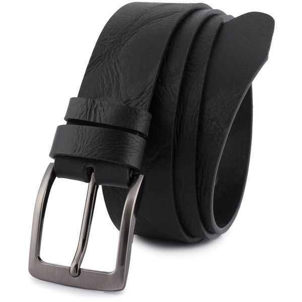 Pasek skórzany BELTIMORE r.120-135 cm E36 czarny. Czarne paski bez wzorów. Za 59.90 zł.