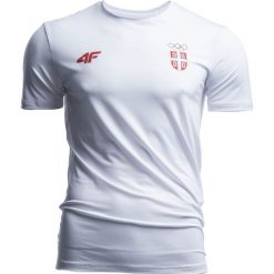 Koszulka funkcyjna męska Serbia Pyeongchang 2018 TSMF700 - biały. Bielizna termoaktywna marki 4F. W wyprzedaży za 79.99 zł.