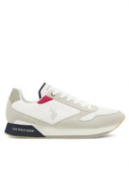U.S. Polo Assn. Sneakersy NOBIL003G Biały. Białe buty sportowe casual U.S. Polo Assn., bez wzorów, z syntetyku, bez zapięcia. Za 207.99 zł.