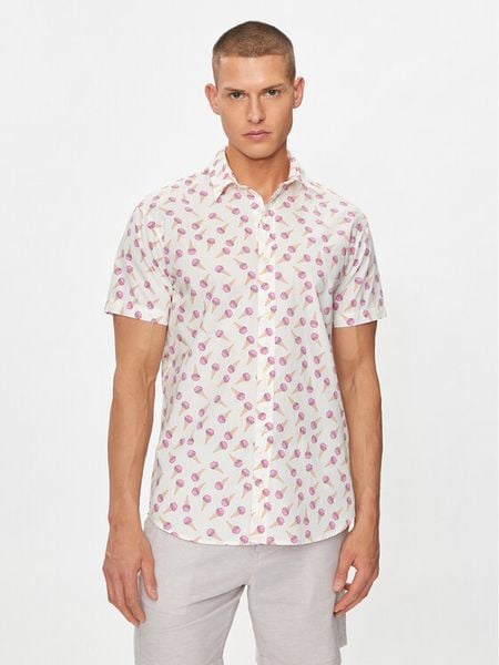 Jack & Jones Koszula Sunshade 12249217 Kolorowy Slim Fit. Koszule Jack & Jones, m, bez wzorów, z bawełny, bez kołnierzyka, bez ramiączek. Za 69.99 zł.