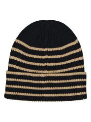 GAP Czapka beanie w kolorze czarno-beżowym rozmiar: onesize. Czarne czapki zimowe GAP, bez wzorów, z materiału. Za 57.06 zł.
