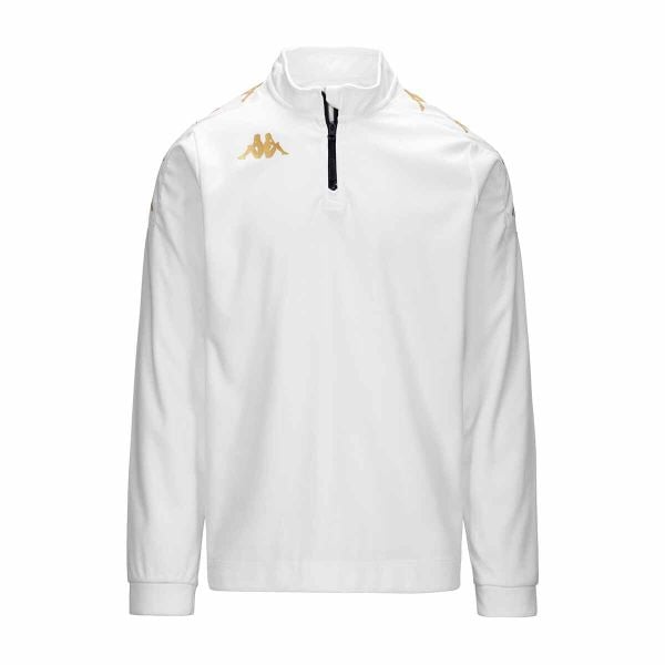 Kurtka z dresu Kappa Gassolo. Białe kurtki Kappa, bez wzorów, z dresówki, bez kaptura. Za 230.00 zł.