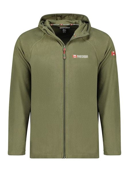 ANAPURNA Kurtka polarowa "Tugoodana" w kolorze khaki rozmiar: S. Brązowe kurtki ANAPURNA, s, bez wzorów, z polaru, bez kaptura. Za 69.91 zł.