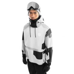 Kurtka snowboardowa męska W1 Tibet. Czarne kurtki SIROKO, m, bez wzorów, z softshellu, bez kaptura. W wyprzedaży za 297.00 zł.