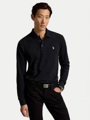 Polo Ralph Lauren Polo 710955081505 Czarny Slim Fit. Czarne koszulki polo Polo Ralph Lauren, m, bez wzorów, z bawełny, bez kołnierzyka, bez ramiączek. Za 543.99 zł.
