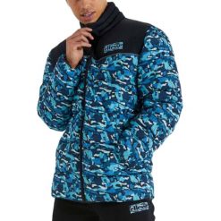 KURTKA MĘSKA ZIMOWA PUCHOWA BEZ KAPTURA ELLESSE. Niebieskie kurtki Ellesse, na zimę, l, bez wzorów, z materiału, bez kaptura. Za 370.23 zł.