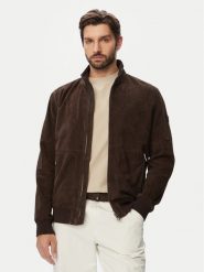 JOOP! Kurtka skórzana 1500158 80100853 Brązowy Regular Fit. Brązowe kurtki JOOP!, m, bez wzorów, bez kaptura. Za 2,389.00 zł.