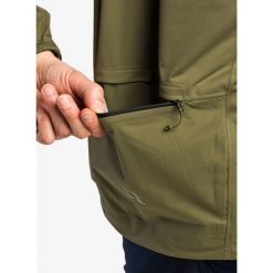 Kurtka z membraną Rab Cinder Kinetic Jacket. Zielone kurtki RAB, bez wzorów, bez kaptura. Za 895.99 zł.