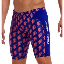 Spodenki do pływania Jammery Funky Trunks Flash. Niebieskie odzież kąpielowa Funky Trunks, m, bez wzorów, sportowe. Za 219.00 zł.