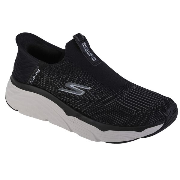 Buty sportowe Sneakersy męskie, Skechers Max Cushioning - Advantageous Slip-ins. Czarne buty sportowe casual Skechers, bez wzorów, z gumy, bez zapięcia. Za 607.00 zł.