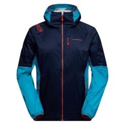 Kurtka turystyczna La Sportiva Across Lite. Niebieskie kurtki La Sportiva, l, bez wzorów, bez kaptura. Za 819.50 zł.
