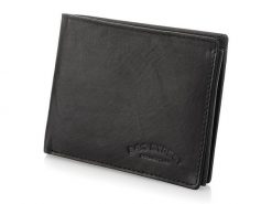 Czarny Męski Skórzany Portfel 992C Bag Street 553. Czarne portfele bez wzorów, ze skóry. Za 43.99 zł.