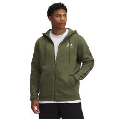 Bluza z kapturem i zamkiem błyskawicznym Under Armour Icon. Białe bluzy Under Armour, bez wzorów, z kapturem. Za 315.60 zł.