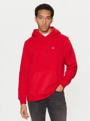 Tommy Jeans Bluza DM0DM20742 Czerwony Regular Fit. Czerwone bluzy Tommy Jeans, l, bez wzorów, z bawełny, bez kaptura. Za 189.99 zł.