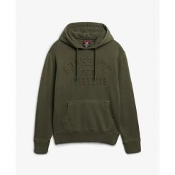 Bluza z kapturem Superdry Athletic Emboss Relaxed. Zielone bluzy z kapturem Superdry, l, z aplikacjami, z kapturem. Za 348.40 zł.