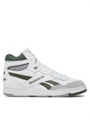 Reebok Sneakersy BB 4000 II Mid ID1521 Biały. Białe buty sportowe casual Reebok, bez wzorów, ze skóry, bez zapięcia. Za 329.99 zł.