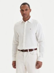 Tommy Jeans Koszula DM0DM22761 Écru Regular Fit. Koszule Tommy Jeans, m, bez wzorów, z bawełny, bez kołnierzyka, bez ramiączek. Za 369.99 zł.