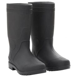 Kalosze VidaXL PVC rozmiar 39 czarne. Czarne śniegowce vidaXL, bez zapięcia. Za 103.95 zł.
